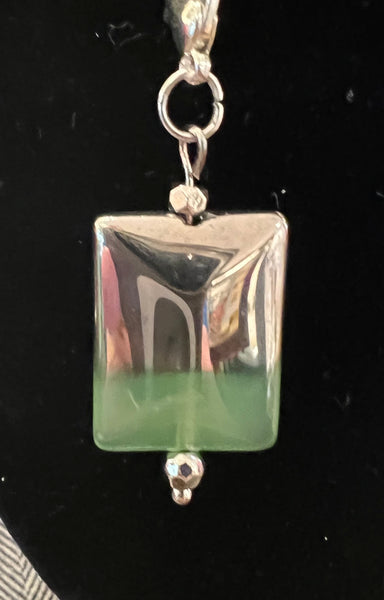 Glass Dipped Pendant with chain by Rebecca Coutlee