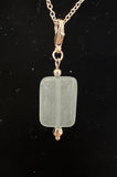 Glass Dipped Pendant with chain by Rebecca Coutlee