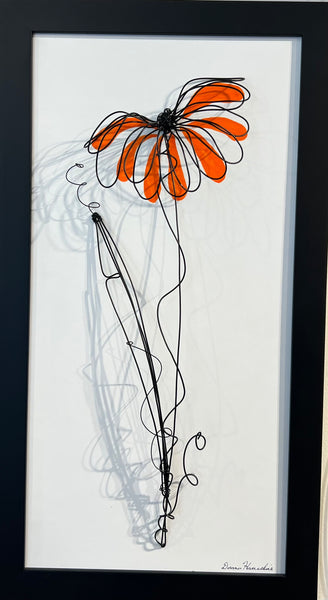 Delightful Daisy - Original Whimsical Wire Art by Donna Harradine