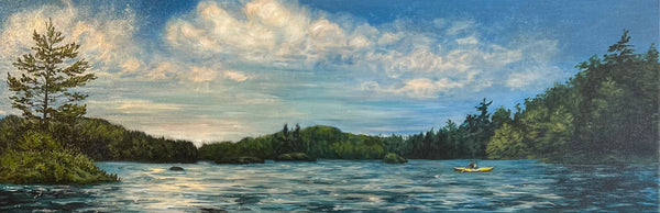 Kayaking Frontenac Park - original by Rebecca McKelvie