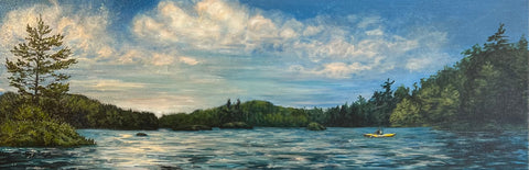 Kayaking Frontenac Park - original by Rebecca McKelvie
