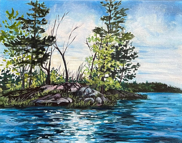 Island in Frontenac  - original by Rebecca McKelvie