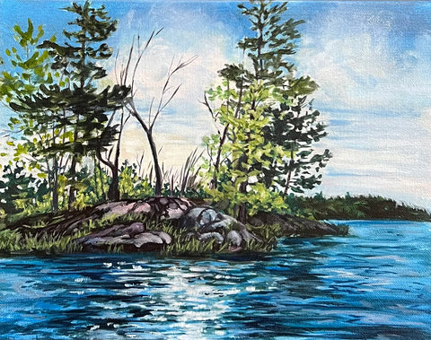 Island in Frontenac  - original by Rebecca McKelvie