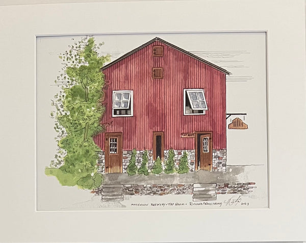 MacKinnon Brothers Brewery (Barn) Print by Richard Armstrong
