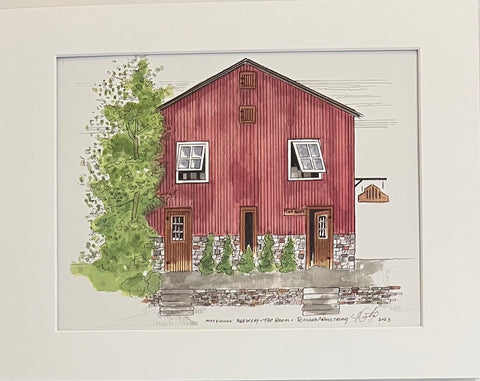 MacKinnon Brothers Brewery (Barn) Print by Richard Armstrong