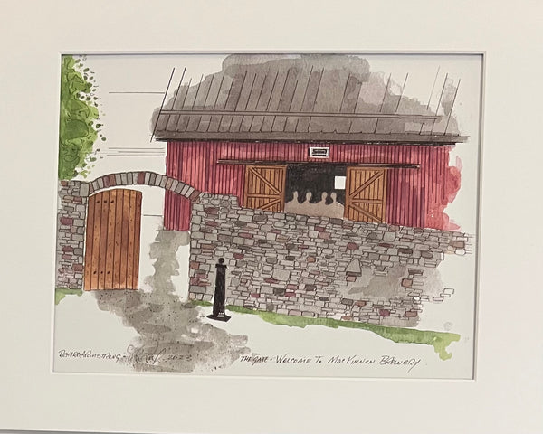 MacKinnon Brothers Brewery (Gate) Print by Richard Armstrong