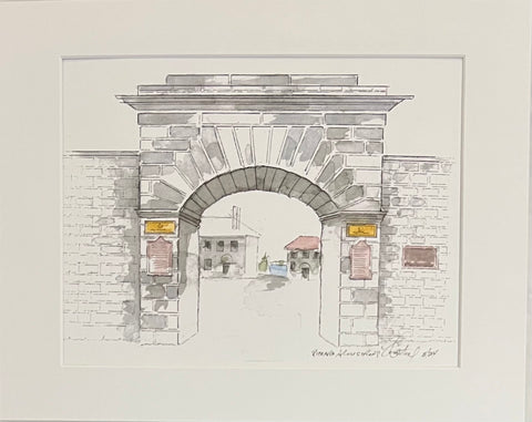 Entrance to Fort Frontenac Print by Richard Armstrong