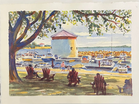 Hot Day at the Harbour  2025 - Original by David Gilmore - 620