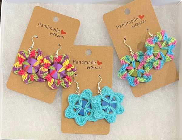Crochet My Heart Earrings