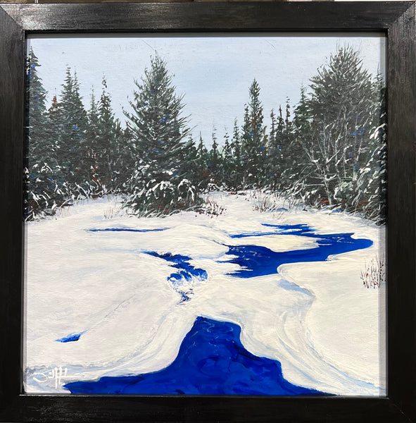 Snowy Banks - original art by David Hale