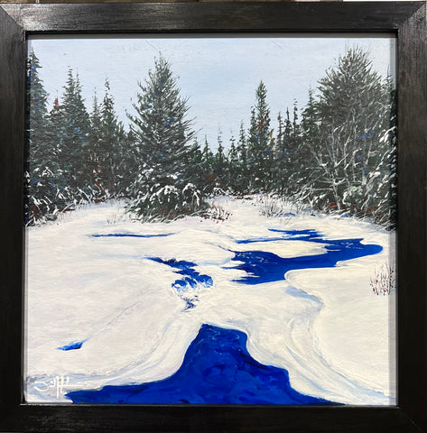 Snowy Banks - original art by David Hale