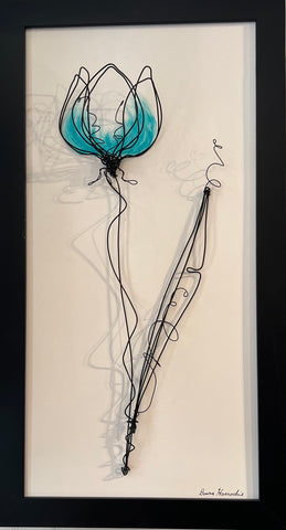 Tulip Treasure - Original Whimsical Wire Art by Donna Harradine - Martello Alley