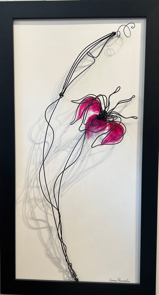 Fragrant Fushia - Original Whimsical Wire Art by Donna Harradine - Martello Alley