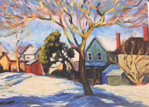 Backyards, Bagot Street (card) by P.Shea - Martello Alley