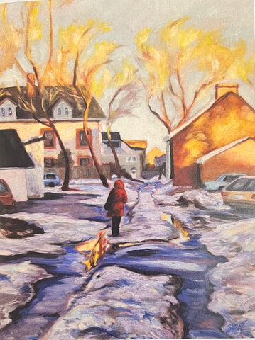 Winter Walk, Lily Lane (card) by P. Shea - Martello Alley