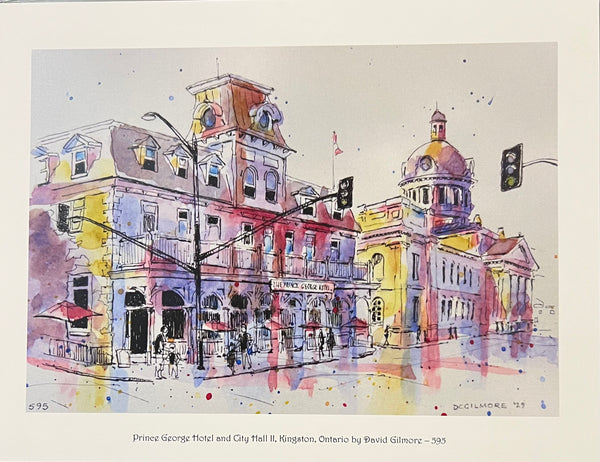 Prince George Hotel and City Hall, Kingston Ontario - 8 x 10 print by David Gilmore - 595