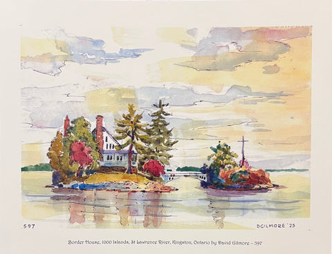 Border House, 1000 Islands, St Lawrence River - 8 x 10 print by David Gilmore - 597