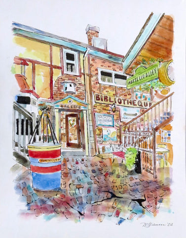 Martello Alley East View print by David Gilmore- 554