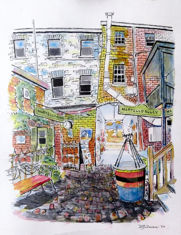 Martello Alley West View print by David Gilmore - 553