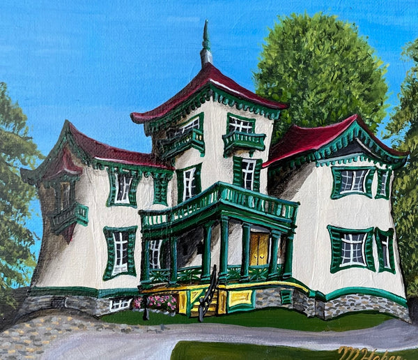 Bellevue House - 35 Centre Street, original artwork by Ravenhilarious
