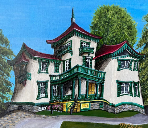 Bellevue House - 35 Centre Street, original artwork by Ravenhilarious