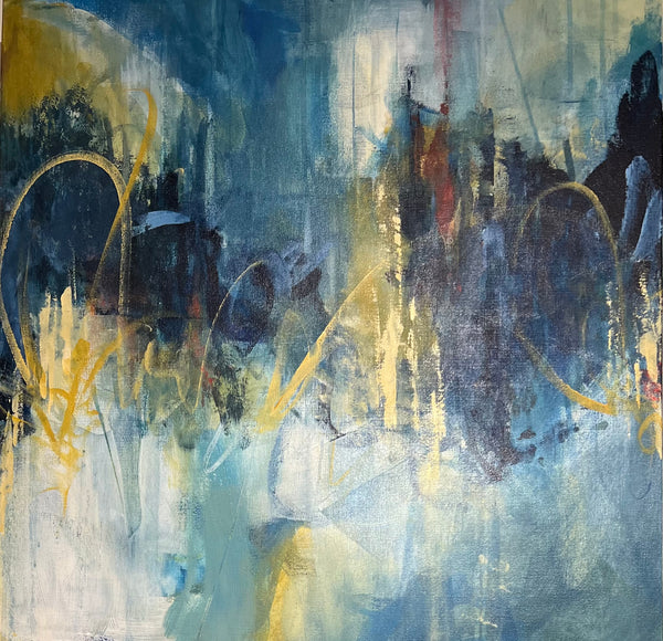 Ribbons - original painting by Clare Williams