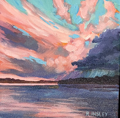 A Thousand Sunsets #84 - original painting by Rosalyn Insley
