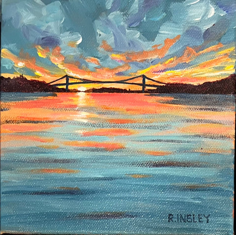 A Thousand Sunsets #77 - original painting by Rosalyn Insley