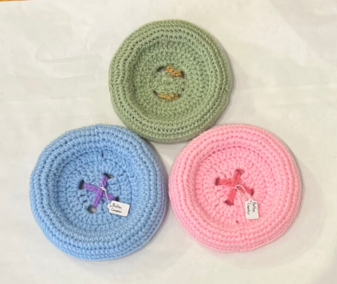 Crochet Button Coaster