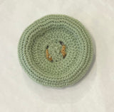 Crochet Button Coaster