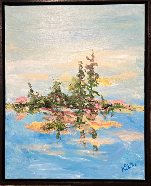Lonely Isle - original painting by Carla Miedema