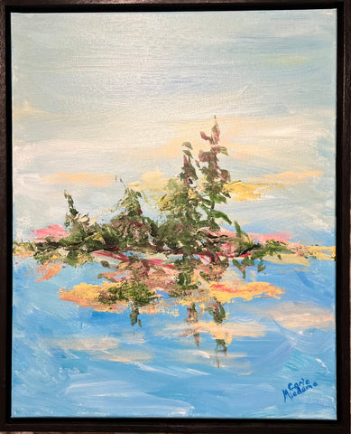 Lonely Isle - original painting by Carla Miedema