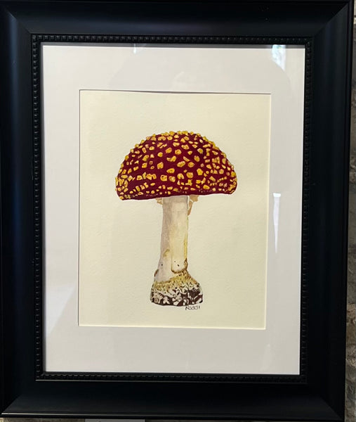 Toad Stool - original watercolour by Rossi Salter