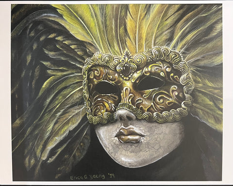 Gold Masquerade - print 8” x 10”