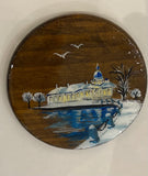Hand painted coasters by Golazin Studio