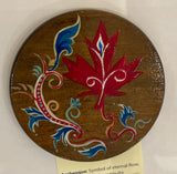Hand painted coasters by Golazin Studio