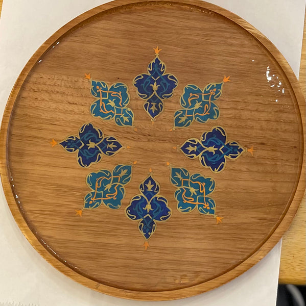 Hand painted Tray by Golazin Studio