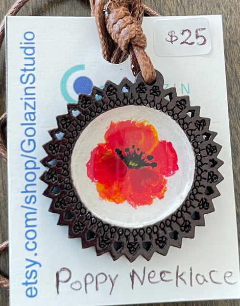 Poppy Necklace by Golazin Studio