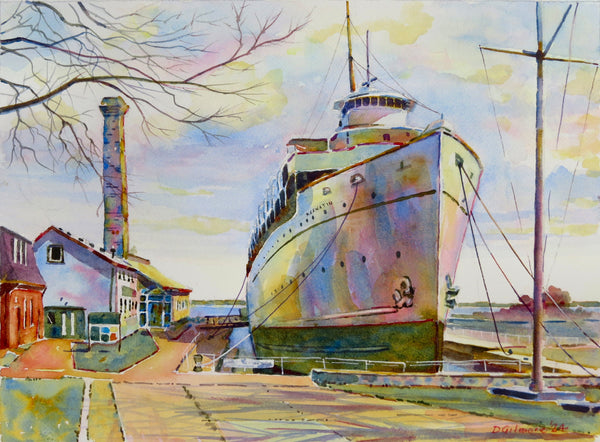 S. S. Keewatin Near Bow - Card by David Gilmore - 556
