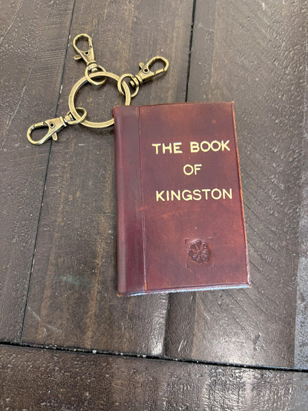 Leather Book keychain by Ars Libri