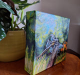 Wings Caught in time, Original painting by Lucy De Sousa