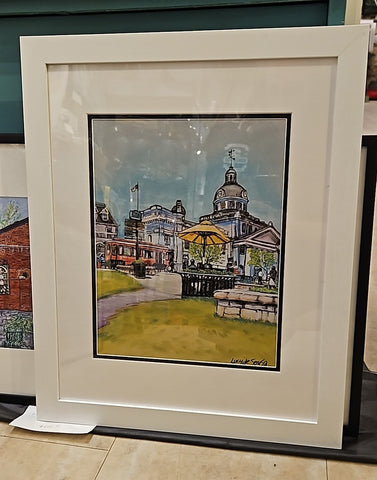 Kingston in Blue, framed print by Lucy De Sousa