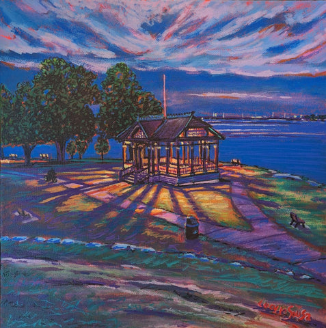 Newlands Pavilion, original painting by Lucy De Sousa