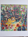 Queen Sofia Napping in a Peaceful Garden original by Lucy De Sousa