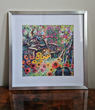 Queen Sofia Napping in a Peaceful Garden original by Lucy De Sousa