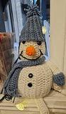 Snowman crocheted. Christmas Decor original by Lucy De Sousa