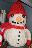 Snowman crocheted. Christmas Decor original by Lucy De Sousa