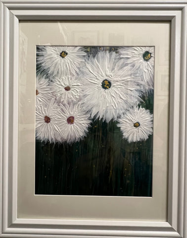 Lazy Daisies - original painting by Leslie Welfare