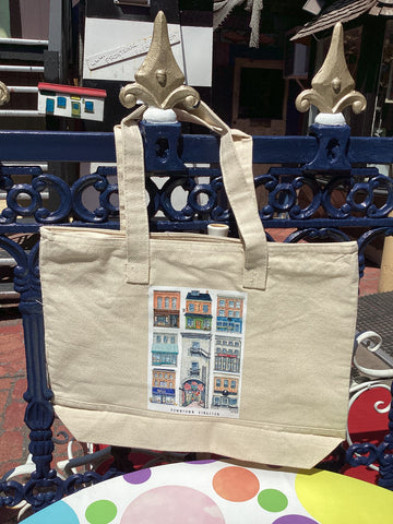 Downtown Kingston - Large Zippered Tote Bag