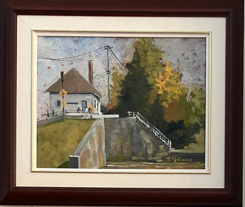 Kingston Mills Locks and Blockhouse - original by Hazel McKegney